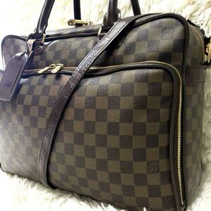 ●１円～ Louis Vuitton ルイヴィトン イカール ブリーフケース ブラウン ２WAY ショルダーバッグ メンズ レディース 通勤 通学 ダミエ 