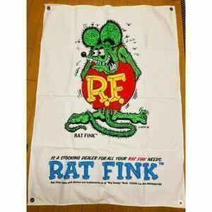 激レア！ラットフィンク バナーRATFINK EDROTH MOONEYES エドロスムーンアイズ