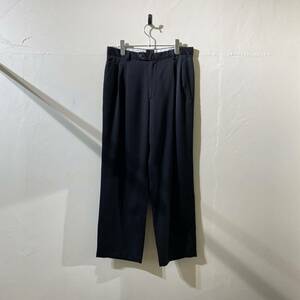 vintage euro black wool slacks pants ヨーロッパ古着 ビンテージ スラックス ウールスラックス ブラックスラックス 80s 90s