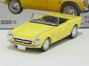 ホンダS800 クローズドトップ（黄）LV-200b【トミーテック社1/64ミニカー】【トミカの時】