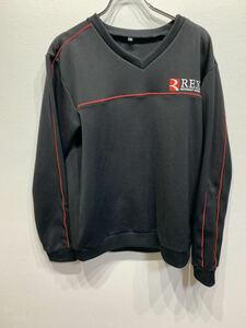 レア　REX　トレーナー　上着　Ｍサイズ　黒／ブラック　東証一部　上場企業　非売品　　G468