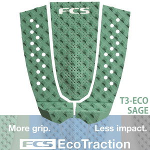 ■FCS■デッキパッド [T3-ECO] SAGE バイオフォーム使用 エコシリーズ デッキパッド 3Piece／郵便発送可