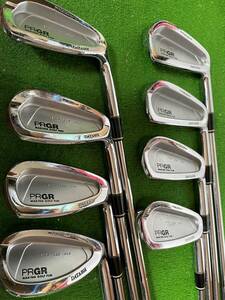 三浦技研製造◆◆ PRGR DATA801 FORGED M46 STEEL ◆◆4-9、PW,AWの8本セット　名器中古　SWも付けます