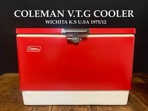 ビンテージ★コールマン/Coleman/クーラーボックス【超希少!レッド★希少サイズ!56QT】【カード/内部トレー/元箱 有】超超入手困難!玉数無!