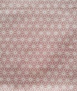 巾着袋■麻の葉柄　ピンク色「約よこ21.5cm×たて24.5cm」　古典柄　和柄　着物　浴衣