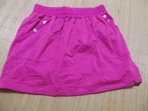 まとめて即決！カッパkappa製ピンクポケット付きランニングジョギング向け速乾ミニスカート　ランスカ　小さいSサイズ