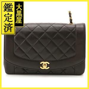 CHANEL シャネル　ダイアナマトラッセ チェーンショルダー　ラムスキン【431】2148103633782