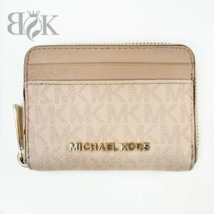 マイケルコース コインケース 小銭入れ カードケース ラウンドファスナー コンパクト ピンク系 レディース MICHAEL KORS ★