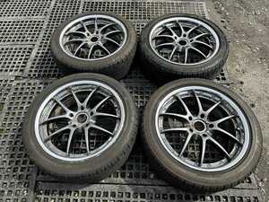 WORK VS SS 社外ホイール 4本 17in 7JJ +35 PCD114.3 5H 215/45R17 BS ECOPIA【中古/埼玉より発送】