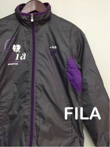 ♪▲ フィラ 中綿ジャケット FILA レディース Mサイズ グレー 上着　&