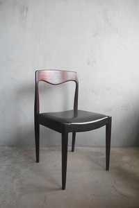 アンティーク　フランス　Niels.O.Moller No.71　レザー×ウッドチェア　A [csw-2079]　椅子　店舗什器　デンマーク