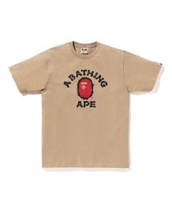 「A BATHING APE」 半袖Tシャツ X-LARGE ベージュ メンズ
