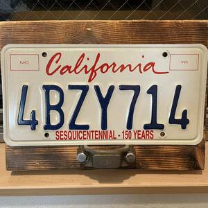 送料無料714カリフォルニア州州立150周年記念プレートカリフォルニアナンバープレート ライセンスプレート検）アメ車STANCE USDM LOWRIDER