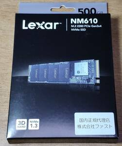 Lexar 内蔵SSD 500GB Lexar SSD NVMe NM610 LNM610-500RBJP