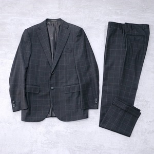 【送料無料】美品★ 24万 CORNELIANI｜コルネリアーニ ウールスーツ　サイズ46　チャコール