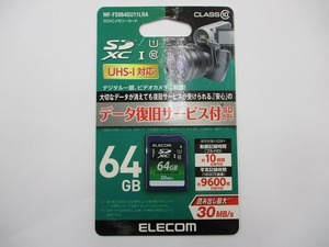 【未使用品】エレコム MF-FS064GU11LRA SDXCメモリカード 64GB