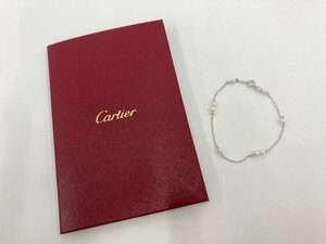 Cartier カルティエ K18 パール付き ブレスレット 1.7ｇ 証明書付き【CDAU4067】