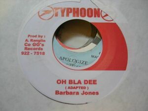 ●Reggae45●BARBARA JONES/OH BLA DEE