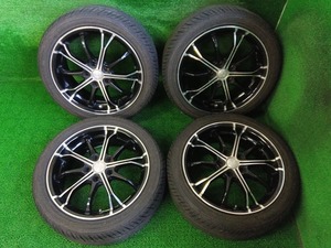 Aoteli P607 215/45ZR17 社外 Fenice SS1 17×6.5J 溝有タイヤ付4本 インチアップ等 中古 売切!!