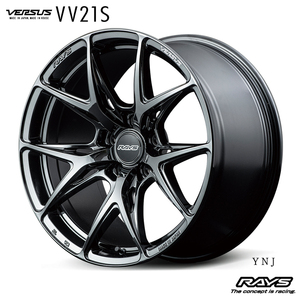 送料無料 レイズ VERSUS VV21S (YNJ) 9.5J-18 +38 5H-112 (18インチ) 5H112 9.5J+38【2本セット 新品】