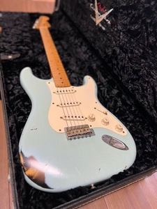 Fender Custom Shop Limited Edition 56 Stratocaster Relic Sonic Blue over 2SB 2005