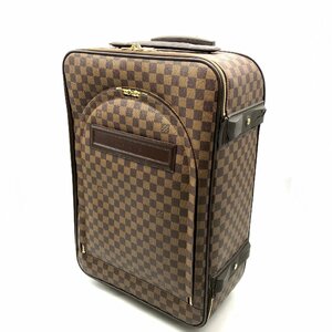 1円 良品 LOUISVUITTON ルイヴィトン ダミエ ぺガス55 キャリー バッグ スーツ ケース トラベル バッグ a2527