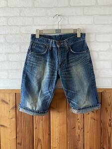 EDWIN 503 エドウィン デニム ハーフパンツ 28インチ 古着 ロールアップ 半パン ショートパンツ ５０３ ジーンズ ジーパン denim jeans A