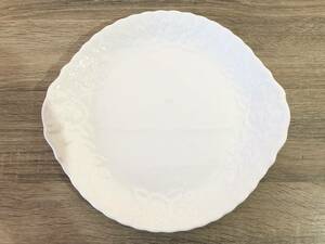 未使用 ROYAL ALBERT ロイヤルアルバート オールドイングリッシュガーデン プレート 大皿 洋食器 白 ホワイト シンプル 引き取り可