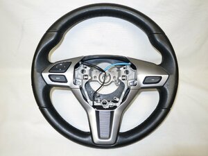 モモ momo タント LA600S 革 ステアリング ハンドル スイッチ コペン LA400 ムーブ ムーヴ キャスト ウエイク 管理番号（W-4036）