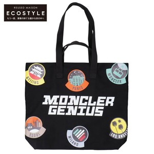 新品同様/21年製 MONCLER GENIUSモンクレール ジーニアス G209X0G00041 shopping bag キャンバス ショッピング トートバッグ メンズ