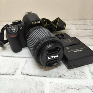 ニコン 一眼レフデジタルカメラ Nikon D3100 lens AF-S NIKKOR 55-200mm 1：4-5.6 充電器付き【244