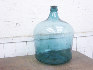 ガラス瓶・大型・全長43cm・昭和レトロ・裏にZの文字・アンティーク・昭和レトロ・149200