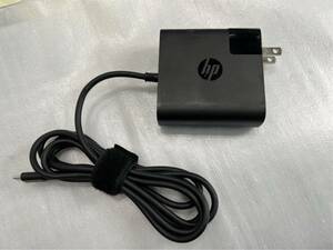 【HP】　純正 USB Type-C 65W AC充電アダプター TPN-AA03 5V/3A、9V/3A、10V/5A、12V/5A、15V/4.33A、20V/3.25A 65W