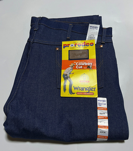 新品 未使用 デッドストック WRANGLER 13MWZ デニムパンツ W42 ビッグサイズ ピエロパンツ