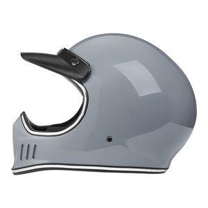 人気レトロハーレーオフロードヘルメット フルフェイスヘルメット バイク ヘルメット男女兼用 4色通気性良 サイズ M-XXLグレーサイズ選択可