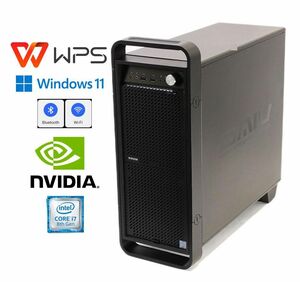 D632/ゲーミング　マウスコンピューター/CPU i7-8700/RAM 16GB/M.2 NVMe 250+SSD240+3.5HDD 2TB/GTX 1080/WIN11Pro/Office WPS