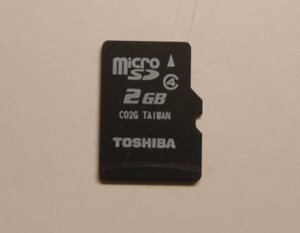TOSHIBA 2GB microSDカード