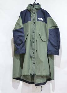 THE NORTH FACE x sacai ザノースフェイス サカイ Long Coat ナイロン モッズ コート カーキ × ブラック Y-325348