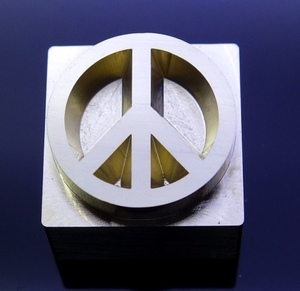 焼印・刻印 真鍮製15ｍm角　PEACE MARK