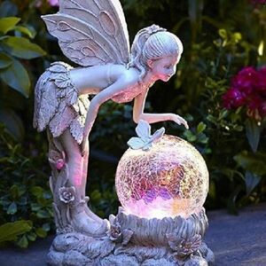 妖精 カラフルガーデンライト 装飾品 オーナメント アート おしゃれ かわいい ガーデニング 庭 インテリア プレゼント
