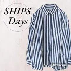 【シップスデイズ】SHIPS Days♡シャツ♡ストライプ♡オフィス【S/M】