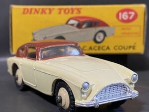 英 Dinky Toys #167　 A.C. Aceca Coupe　　ディンキー　エーシーカ　エースカ　クーペ　絶版　ビンテージ vintage Meccano England GB UK