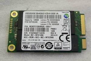 SAMSUNG MZ-MTE1280 128GB SSD ｍSATA 動作確認済み#BB01265