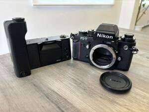 1円〜 Nikon F3/T F3 ボディ ニコン　フィルム一眼レフ ブラック　MOTOR DRIVE MD-4 動作未確認品