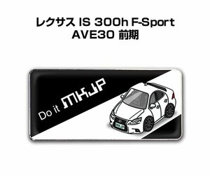 MKJP エンブレム 2枚組 レクサス IS 300h F-Sport AVE30 前期 送料無料