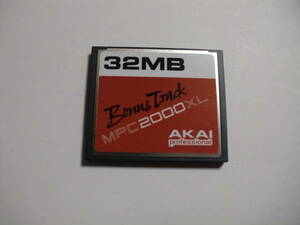 32MB　メガバイト　AKAI Professional　Bonus Track MPC2000XL　CFカード　フォーマット済み　メモリーカード コンパクトフラッシュカード