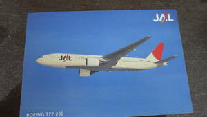 JAL 日本航空 BOEING 777-200 10x15cm