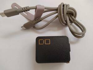 ■CIO シーアイオー 充電器 NovaPort DUO 65W CIO-G65W2C 社外品 USBケーブル Type-C to C 付き　　 C　