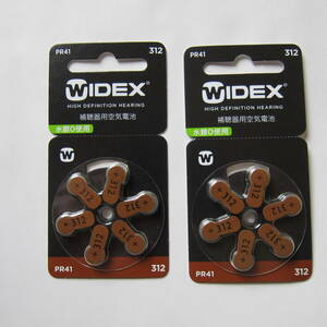 補聴器用空気電池　WIDEX PR41 312 2セット(計12個)