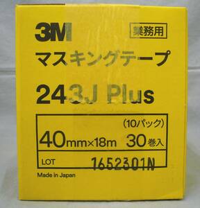 新品・未開封　３Ｍ　マスキングテープ　２４３Ｊ　Ｐｌｕｓ　４０ｍｍ ｘ １８ｍ　３０巻入